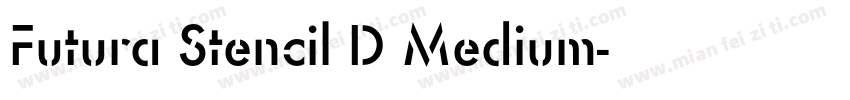 Futura Stencil D Medium字体转换